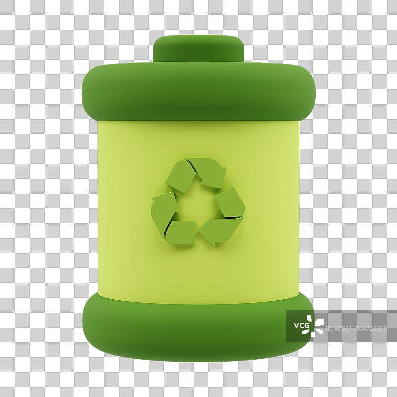 三维立体卡通电池插画免抠元素图片素材