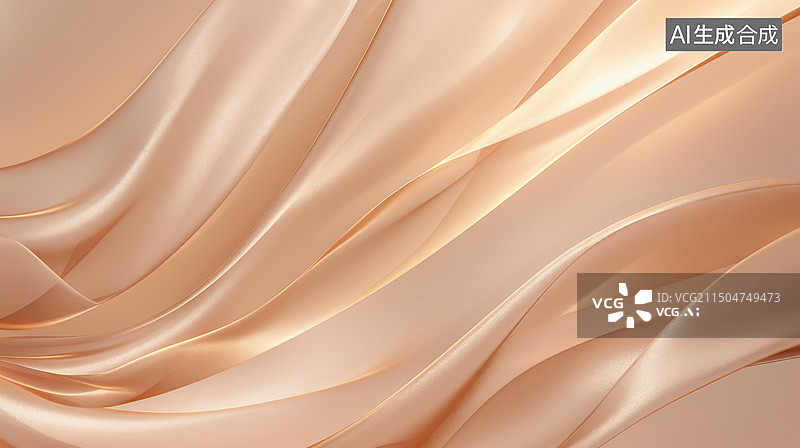 【AI数字艺术】流线型丝绸布料线条背景图片素材