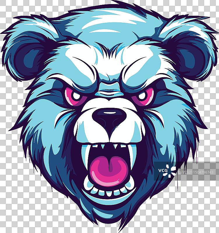 咆哮的野熊图片素材