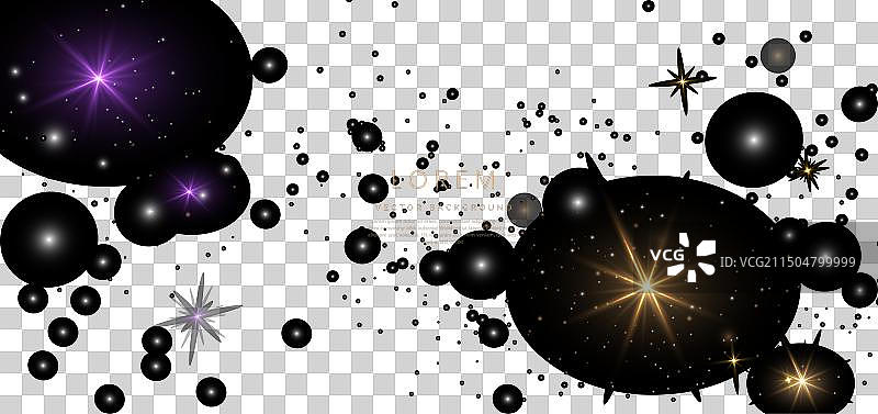 抽象发光金色紫色光效图片素材