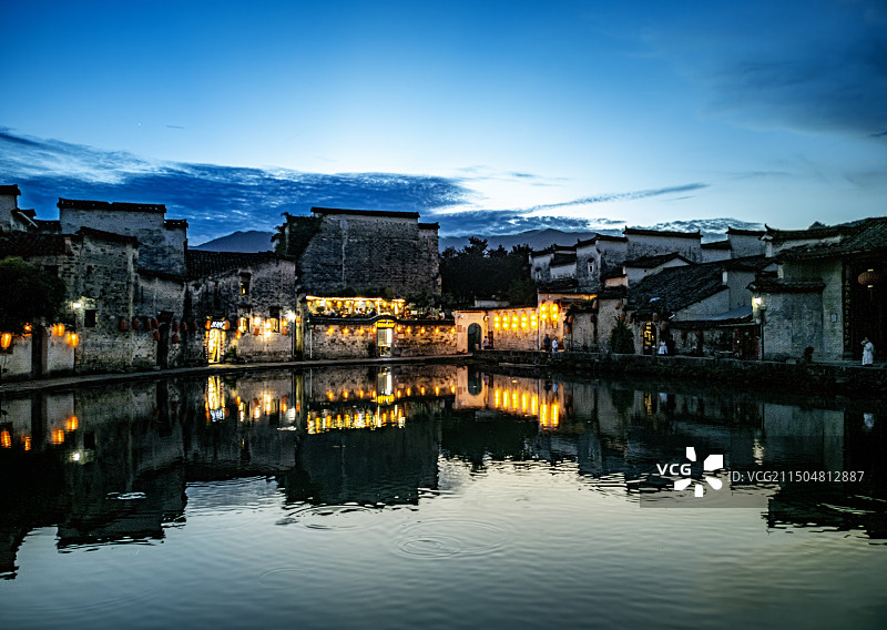 黄山宏村风光图片素材