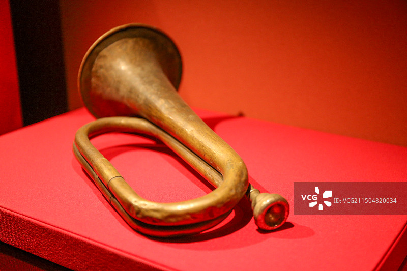 辽宁铜行大义昌鼓号工厂造国民党军军号图片素材