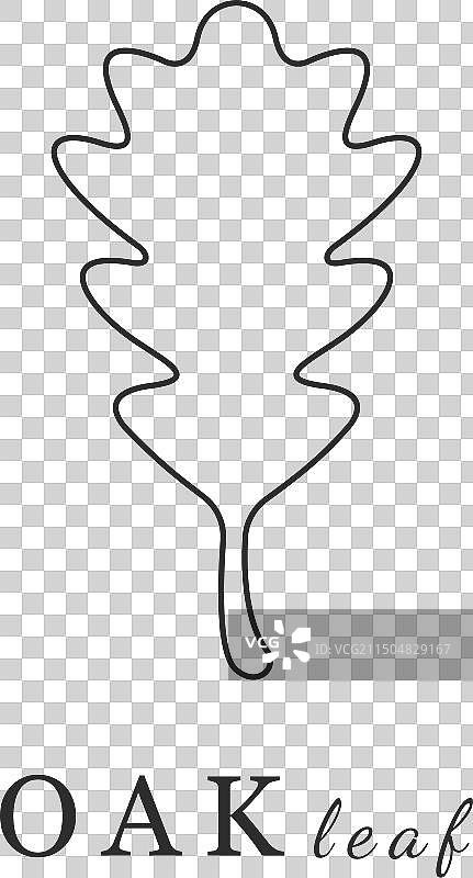 枫叶线条艺术logo设计图片素材