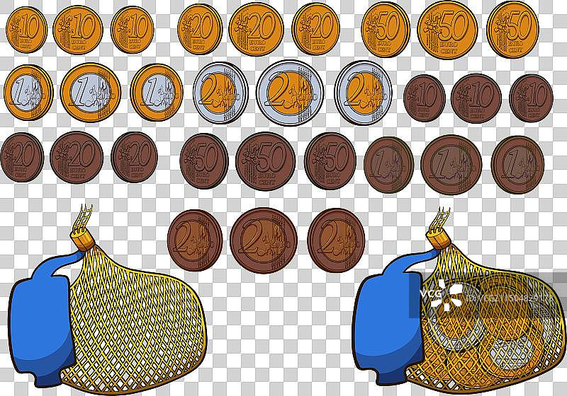 卡通圣诞老人巧克力金币图片素材