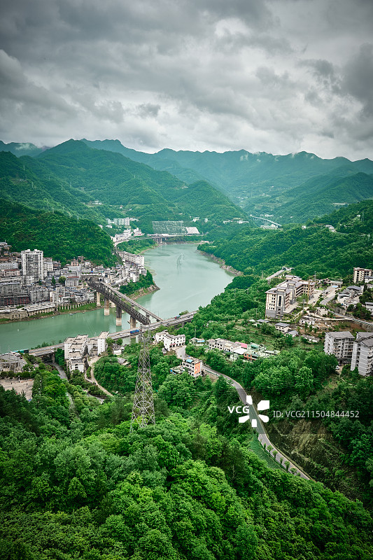 陕西省安康市紫阳县风光图片素材