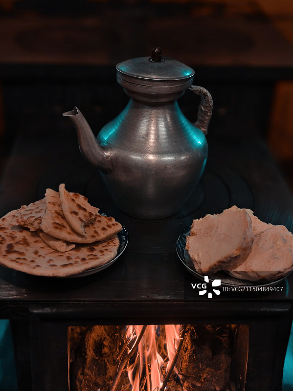 酥油茶，马奶饼图片素材