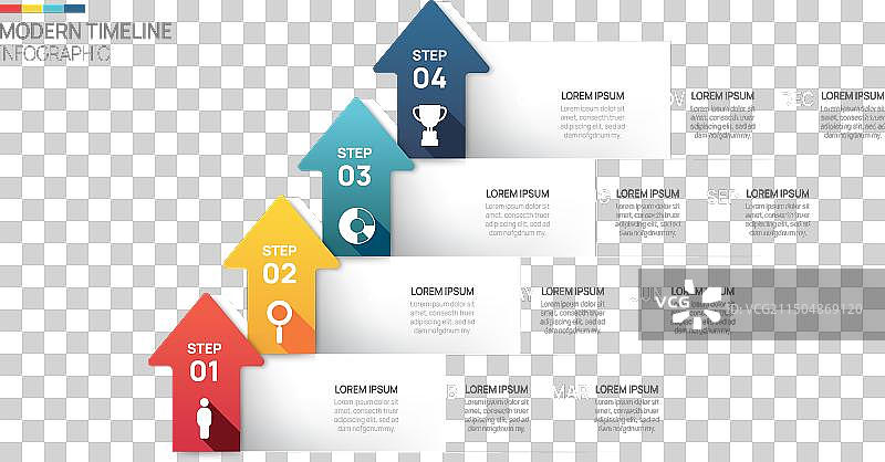 商务步骤时间轴信息图箭头模板图片素材