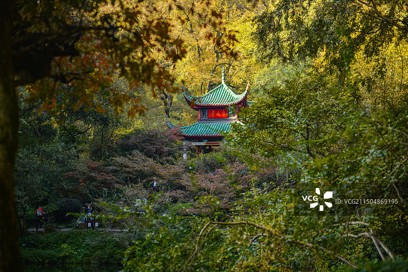 长沙爱晚亭图片素材