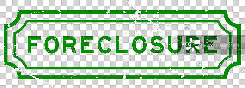 绿色复古风格取消抵押品赎回权词语印章图片素材