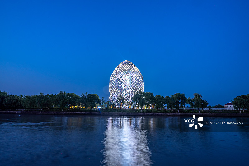 湖州南浔荻港古村图片素材