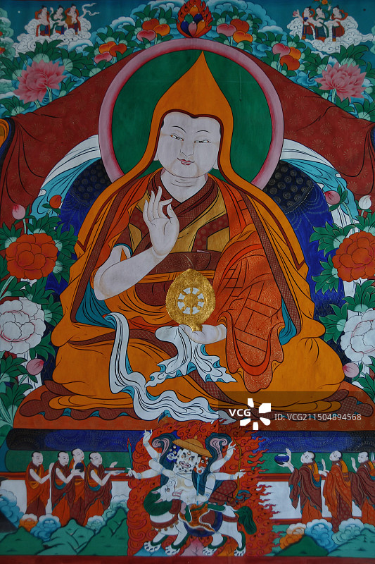 呼和浩特五塔寺宗喀巴图片素材