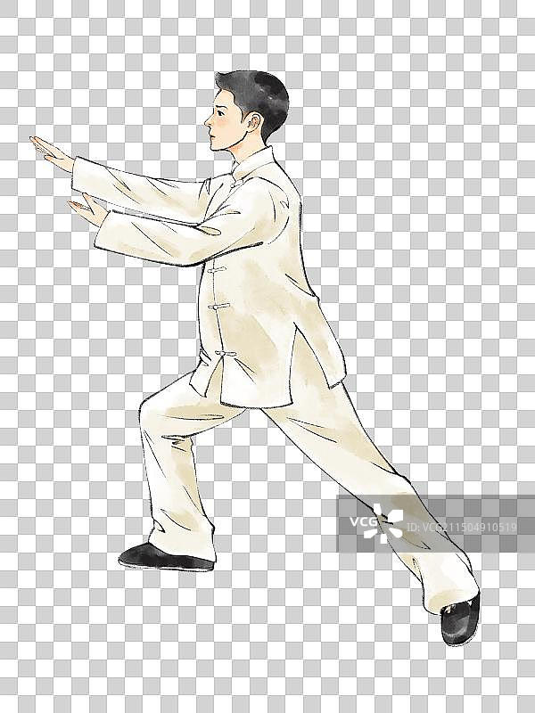 太极系列合集，打太极拳的男人元素。图片素材