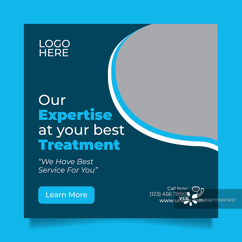 最佳医疗社交媒体广告模板图片素材