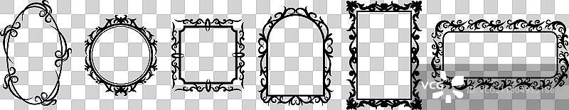 巴洛克复古华丽框架设计图片素材