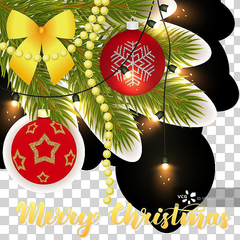 圣诞快乐精美贺卡图片素材