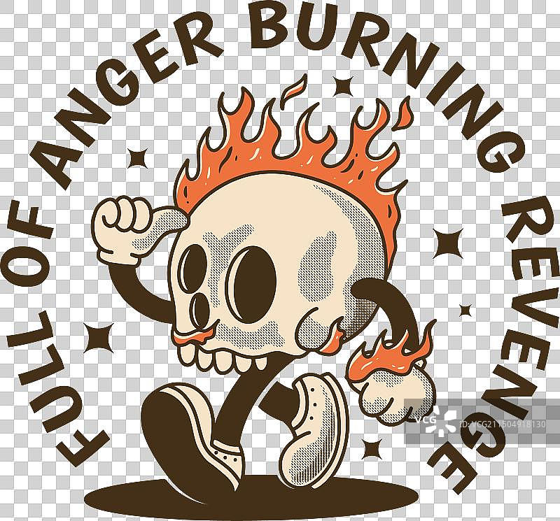 愤怒复仇的吉祥物角色图片素材