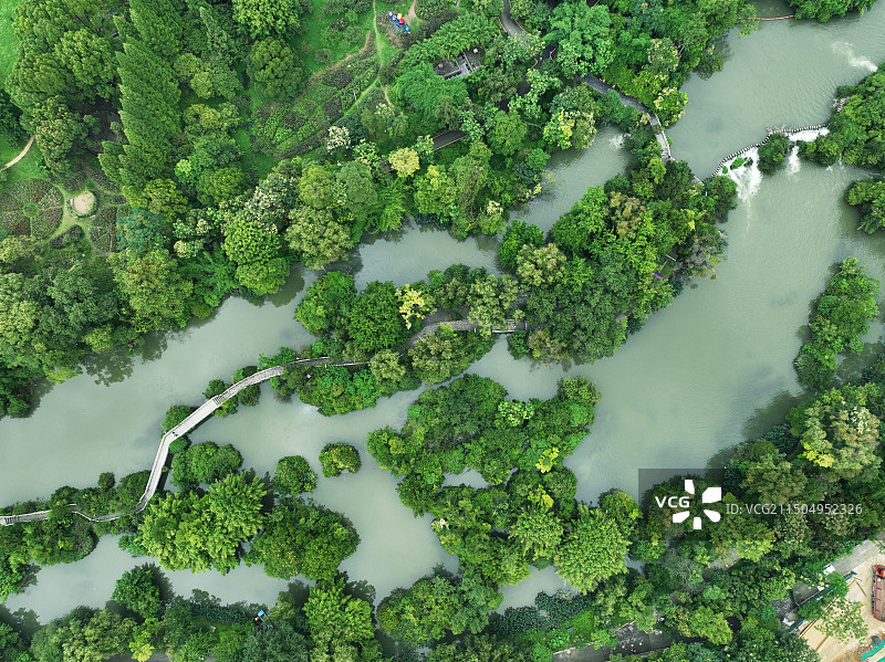 贵阳花溪：花开四季溪水长绿，高原明珠避暑好地方图片素材