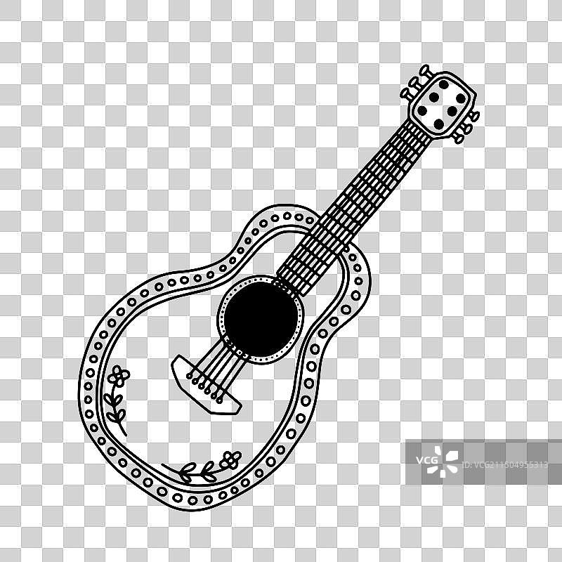 墨西哥原声吉他图片素材