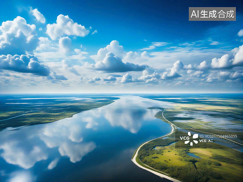 【AI数字艺术】航拍视角下的图片素材