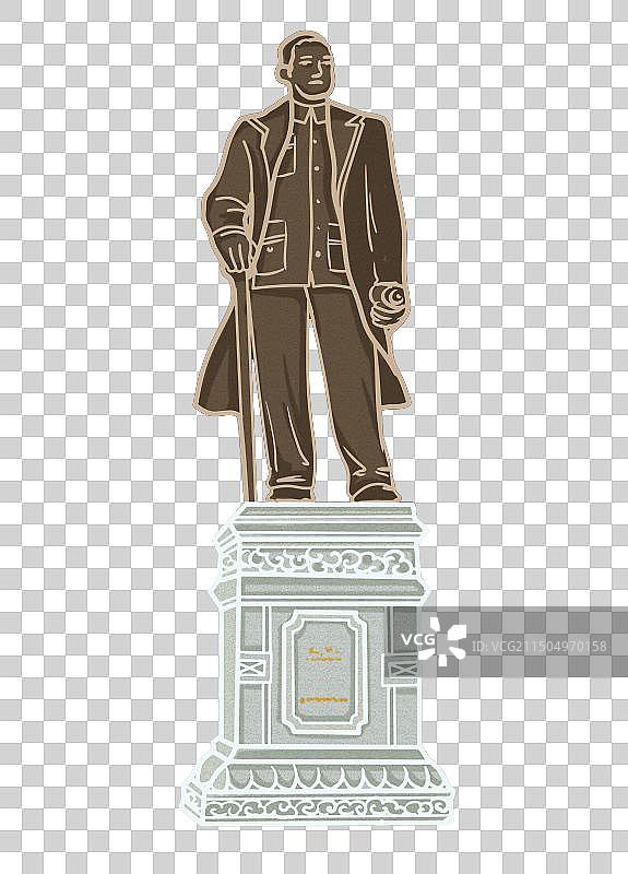 泉州中山公园孙中山雕塑图片素材