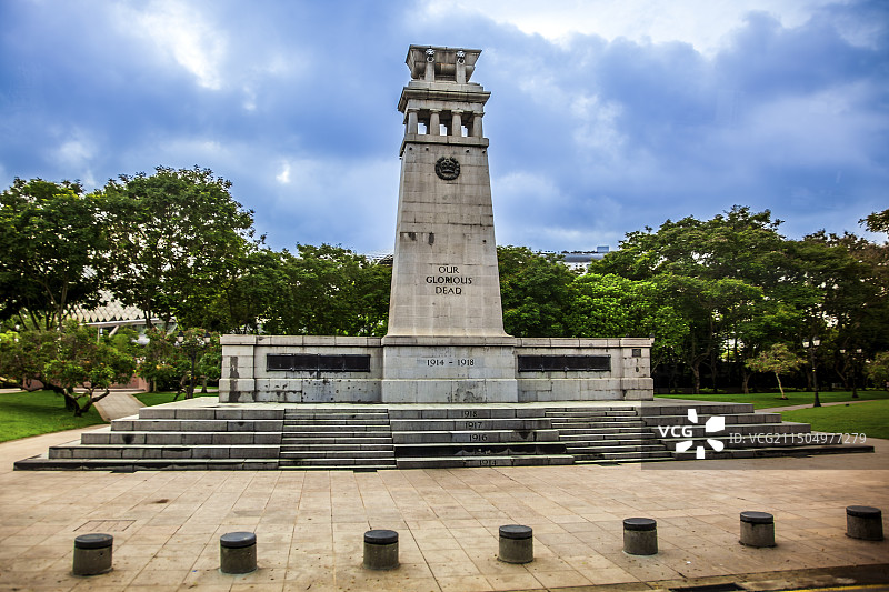 新加坡的世界大战阵亡战士纪念碑图片素材