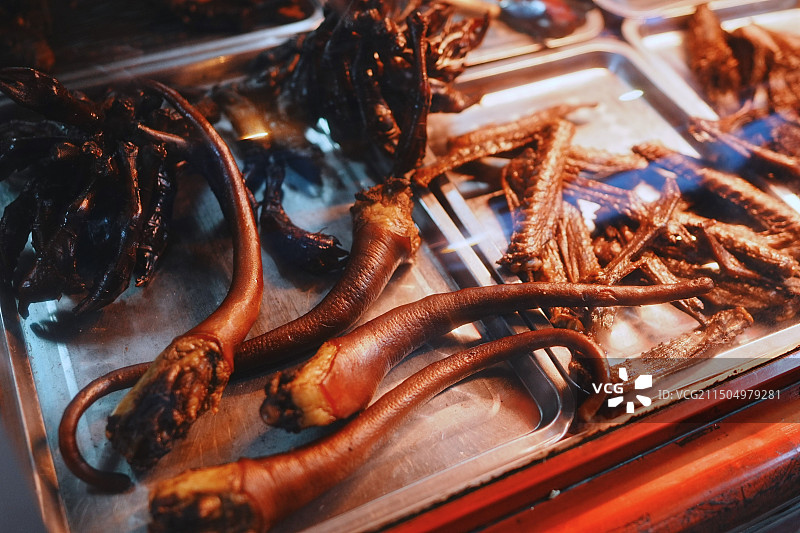 湖南邵阳武冈卤菜 卤猪尾巴图片素材