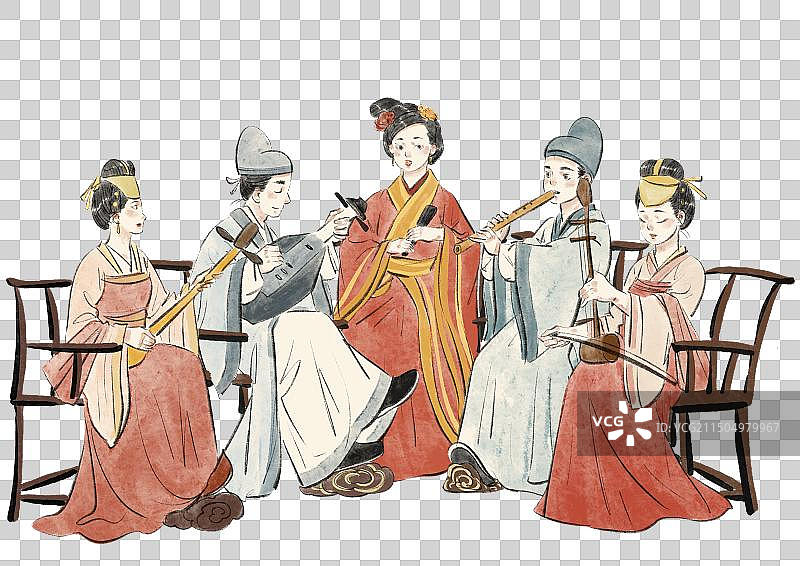 泉州南音插画元素图片素材