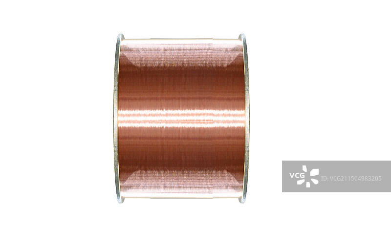 金属铜线铜丝白背景拍摄图片素材