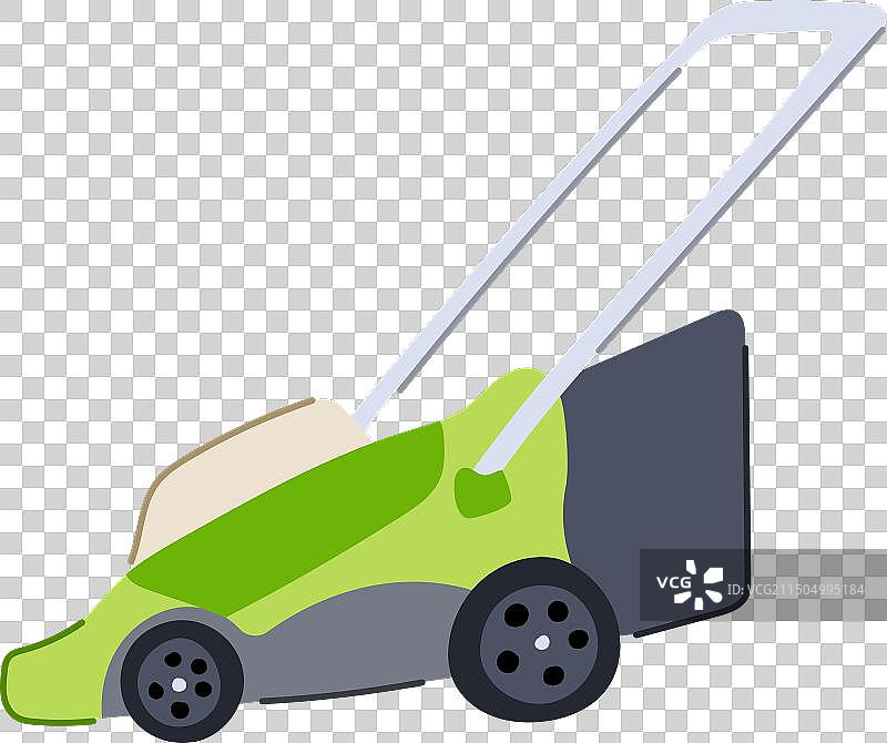 景观美化割草机卡通图片素材