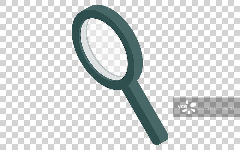 出租搜索放大镜图标2.5D设计图片素材