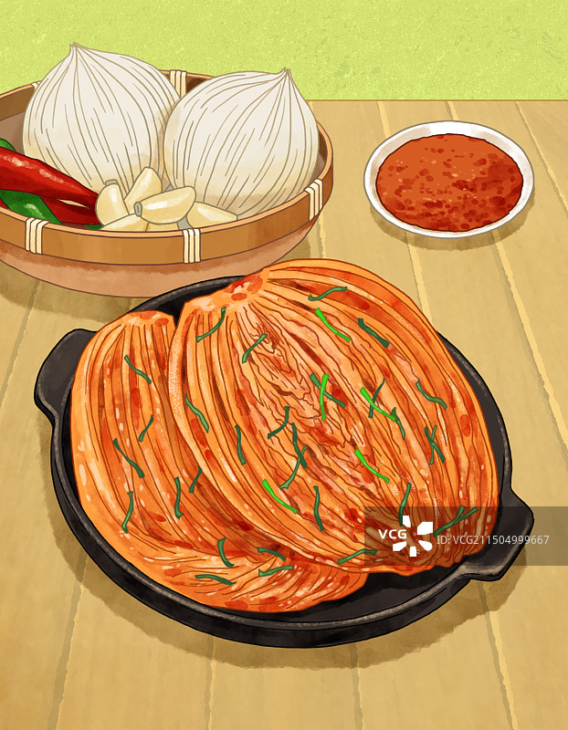 韩国泡菜，烹饪，韩国食品，白菜泡菜图片素材