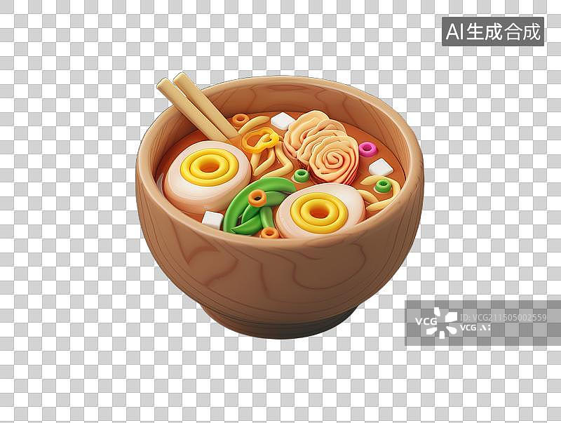 【AI数字艺术】拉面 卡通的图片素材