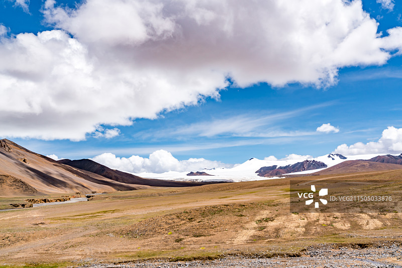 西藏羌塘无人区普若岗日冰川图片素材
