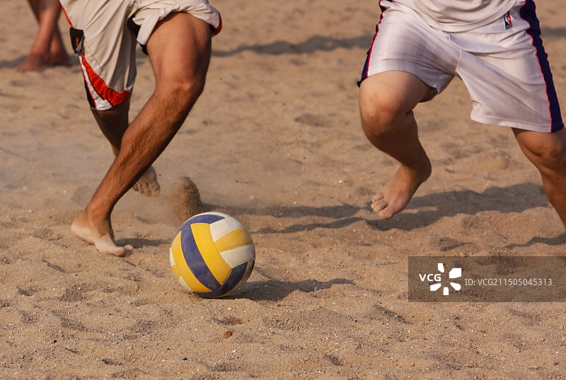 沙滩足球赛图片素材