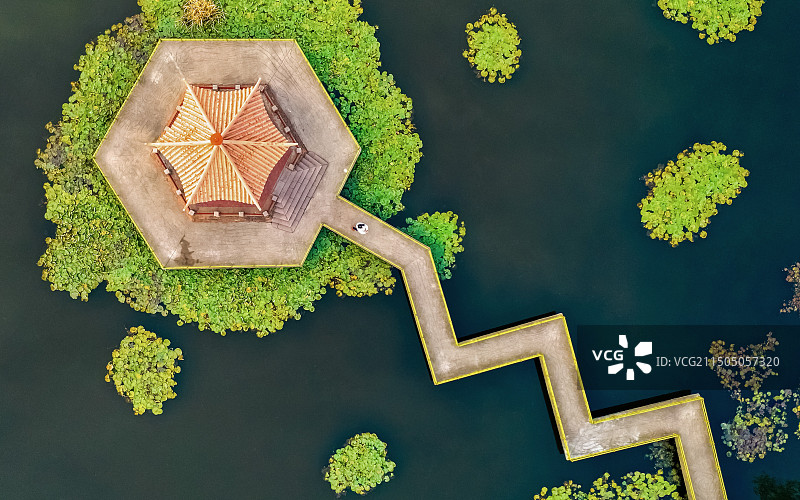 中国山东省青岛市市南区小西湖公园图片素材