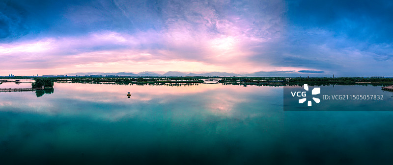 雨后昆明池全景图片素材