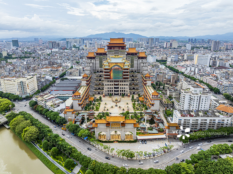 玉林云天文化城航拍图片素材