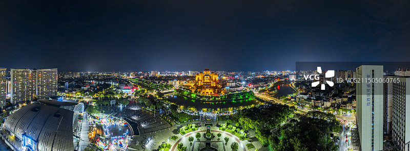 玉林云天文化城航拍图片素材