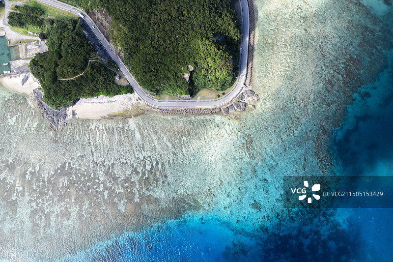 航拍冲绳庆良间诸岛海岛图片素材
