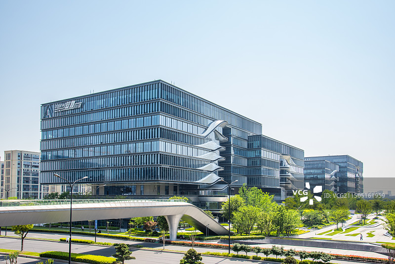 算力小镇 数字经济产业园区 特色小镇 互联网科技 杭州 临平 乔司 街景 算力产业 企业园区 孵化器图片素材