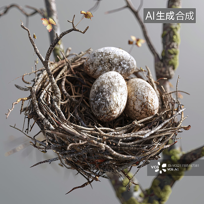 【AI数字艺术】鸟巢图片素材