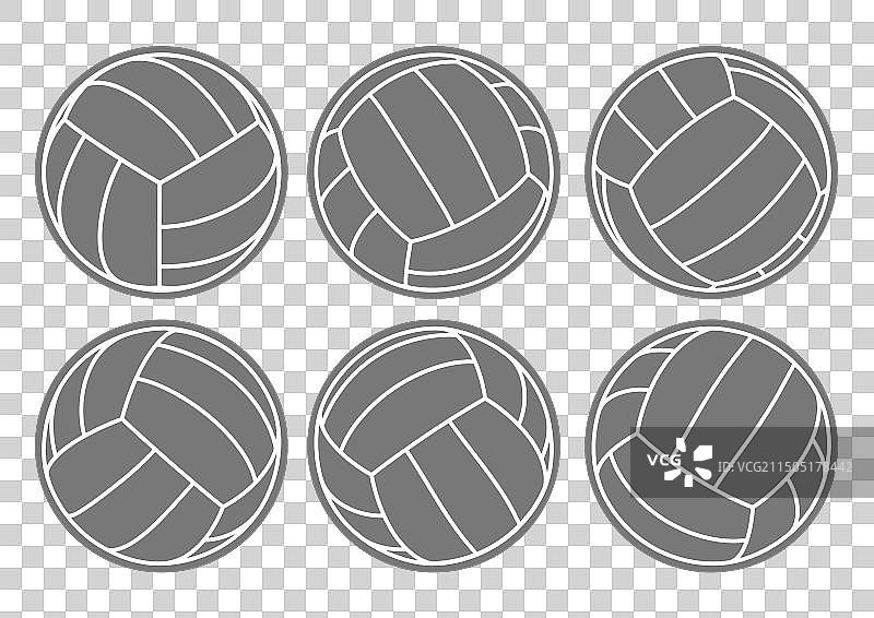 排球图标符号或标志图片素材