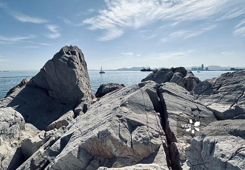 海边礁石图片素材