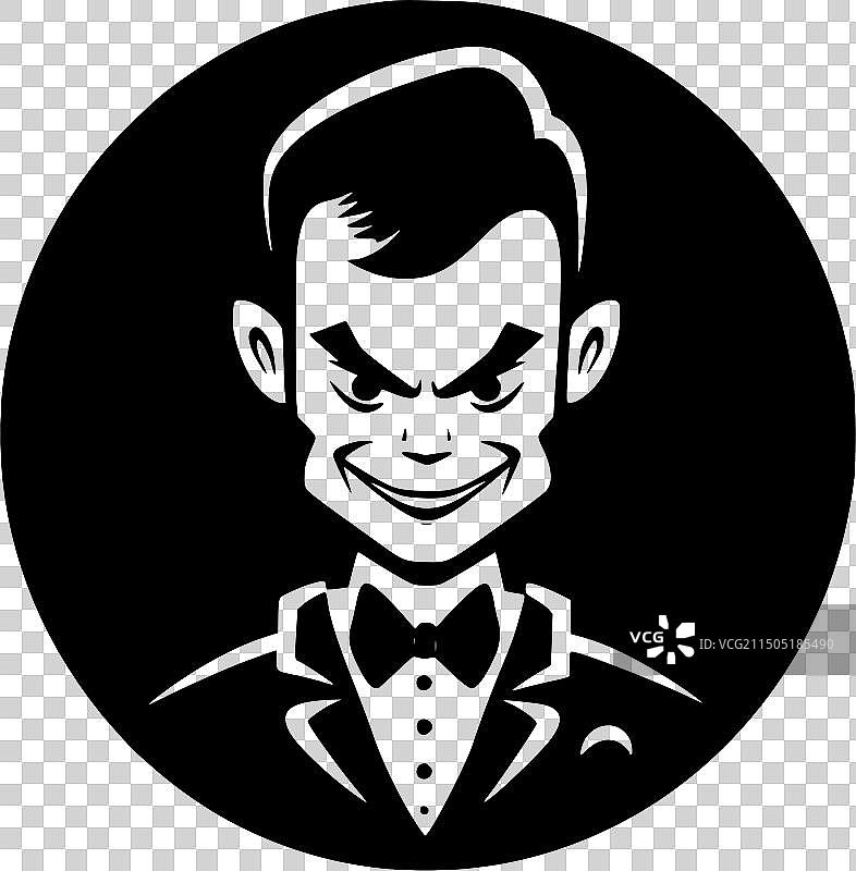 黑白吸血鬼图片素材