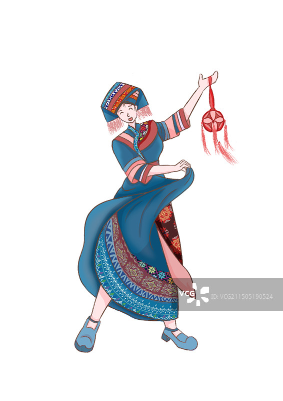 壮乡姑娘图片素材