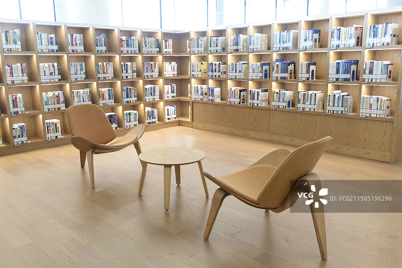 北京城市图书馆，北京副中心、通州区的三大文化建筑之一室内场景图片素材