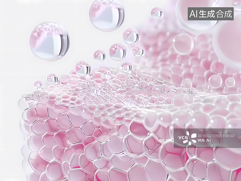 【AI数字艺术】医美行业皮肤补水精华示意图图片素材