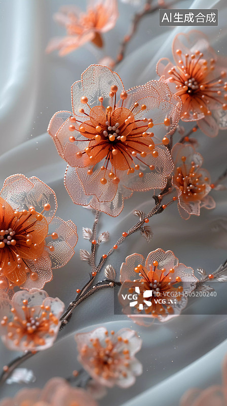 【AI数字艺术】花的特写镜头图片素材