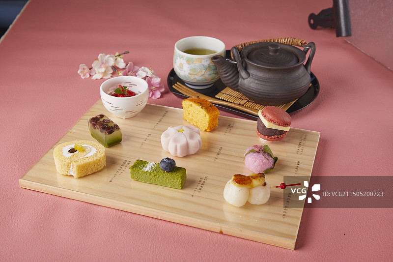 什锦日式甜点图片素材