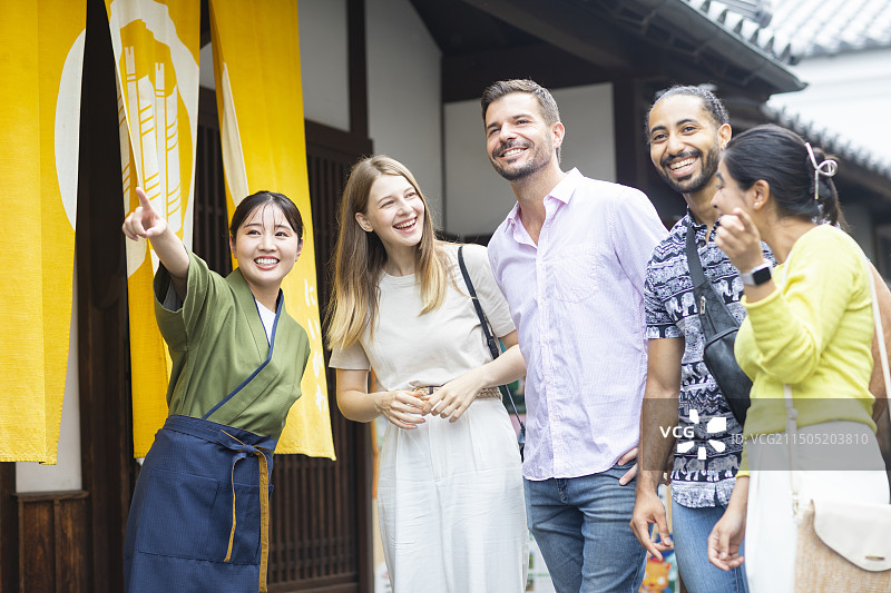 外国人问路图片素材